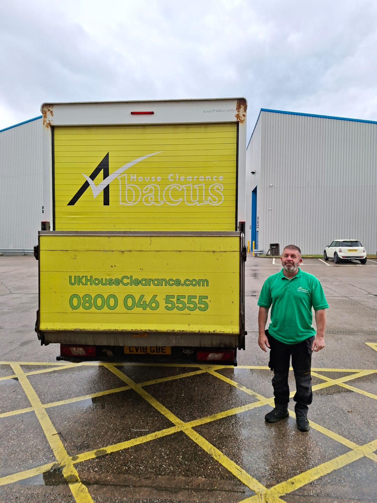 Paul, our Midlands team leader, with the Abacus van
