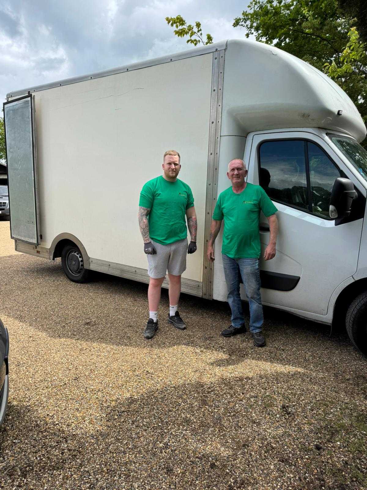 Andy and Jack, our London & South team, at the van